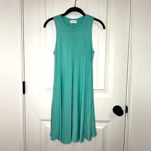 Pink Lily Baby Doll Mini Dress - Turquoise / Teal